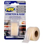 HPX Stretch&Fuse - 25мм х 3м, прозора силіконова вулканізуюча стрічка для ремонту труб і електроізоляції, фото  | SNABZHENIE.com.ua