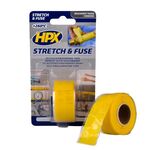 HPX Stretch&Fuse - 25мм х 3м, жовта силіконова вулканізуюча стрічка для ремонту труб та електроізоляції, фото  | SNABZHENIE.com.ua