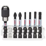 Биты для шуруповерта BOSCH PH2, PZ2, T15-T30, магнитный держатель, 7 шт., фото  | SNABZHENIE.com.ua