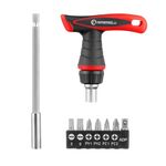 Отвертка Т-образная реверсивная с насадками 15 ед. INTERTOOL VT-1015, фото  | SNABZHENIE.com.ua