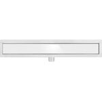 Трап душевой из нержавеющей стали WHITE GLASS FALA, 80х7х7 см, фото  | SNABZHENIE.com.ua