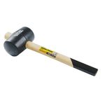 Киянка резиновая MASTERTOOL 75 мм 680 г, деревянная рукоятка черная, фото  | SNABZHENIE.com.ua