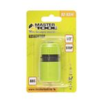 Коннектор MASTERTOOL 1/2" с клапаном STOP 92-9314, фото , изображение 2 | SNABZHENIE.com.ua