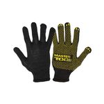 Перчатки трикотажные MASTERTOOL с ПВХ-точками, 70% хлопок 30% полиэстер, фото  | SNABZHENIE.com.ua