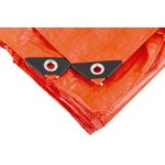 Тент MASTERTOOL 6х8 м 110 г/м² оранжевый 89-0608, фото , изображение 2 | SNABZHENIE.com.ua