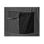 Полукомбинезон рабочий HOEGERT EDGAR темно-серый, фото , изображение 5 | SNABZHENIE.com.ua