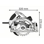 Ручная циркулярная пила GKS 65 G BOSCH (0601668903), фото , изображение 2 | SNABZHENIE.com.ua