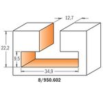 Фреза Т-образная 32x20x66 мм, хвостовик 12 мм CMT (950.604.11), фото , изображение 3 | SNABZHENIE.com.ua