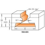 Фреза Т-образная 32x20x66 мм, хвостовик 12 мм CMT (950.604.11), фото , изображение 5 | SNABZHENIE.com.ua