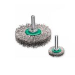 Щетка дисковая 80 х 18 мм хвостовик 6 мм нержавеющая проволока 0,20 мм 15000 об/мин LESSMANN (418343)