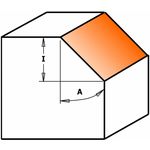 Фреза для снятия фаски с ножом, подшипник 28x10x66 мм, хвостовик 8 мм CMT, фото , изображение 2 | SNABZHENIE.com.ua