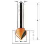 Фреза V-образная 90° 6x8x38,1 мм, хвостовик 8 мм CMT (915.060.11), фото  | SNABZHENIE.com.ua