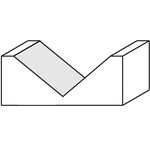 Фреза V-образная 90°, 12,7 x 12,7 x 44,5 мм, хвостовик 8 мм CMT, фото , изображение 3 | SNABZHENIE.com.ua