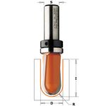 Фреза галтельная с подшипником 12,7x9,5x50,8 мм, хвостовик 6,35 мм CMT, фото  | SNABZHENIE.com.ua