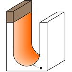 Фреза галтельная с подшипником 12,7x9,5x50,8 мм, хвостовик 6,35 мм CMT, фото , изображение 2 | SNABZHENIE.com.ua