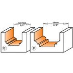 Фреза гравировальная радиусная 12,7x12,7x50,8 мм, хвостовик 8 мм CMT, фото , изображение 2 | SNABZHENIE.com.ua