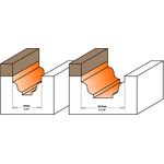 Фреза "псевдофиленка" с подшипником 19x12,3x54 мм, хвостовик 6,35 мм CMT, фото , изображение 2 | SNABZHENIE.com.ua