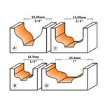 Фреза фигурная для декорирования 10x10x50мм, хвостовик 6,35мм CMT, фото , изображение 2 | SNABZHENIE.com.ua