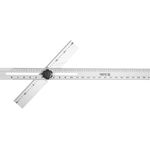 Уголок алюмінієвий YATO з 2-х лінійок, з метричними та дюймовими шкалами, 600 x 360 мм (YT-70791), фото , зображення 2 | SNABZHENIE.com.ua