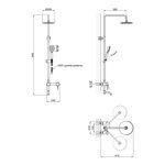Душевая система Lidz Aria 06P-SES, фото , изображение 2 | SNABZHENIE.com.ua