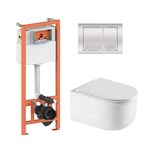 Комплект: унитаз Qtap Taurus Ultra Quiet + инсталляция Nest 4в1 Chrome, фото  | SNABZHENIE.com.ua