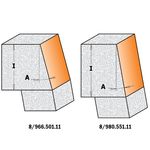 Фреза фасочная для искусственного камня 31,7x22,2x72 мм, CMT 12,7 мм, фото , изображение 2 | SNABZHENIE.com.ua