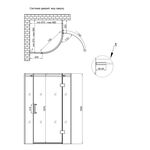 Душевая кабина Qtap Virgo 90х90 см, стекло Clear 8 мм, без поддона, фото , изображение 2 | SNABZHENIE.com.ua