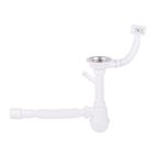 Сифон кухонный Lidz (WHI) 60 05 M002 01 EURO с отводом 50 мм, фото  | SNABZHENIE.com.ua