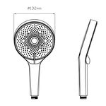 Лейка для душа Qtap Rucni D 130 мм, круглая, хром, QTRUC125CRM45952, фото , изображение 2 | SNABZHENIE.com.ua