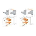 Фреза для дверної обв'язки з 3-х частин 132 мм, посадкове 30 мм CMT (694.015.30), фото , зображення 7 | SNABZHENIE.com.ua