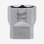 Головка хромированная метрическая 3/8'' MILWAUKEE, 21мм, фото  | SNABZHENIE.com.ua