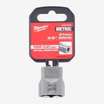 Головка хромированная метрическая 3/8'' MILWAUKEE, 21мм, фото , изображение 2 | SNABZHENIE.com.ua