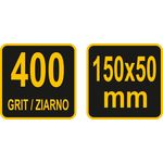 Брусок абразивный, алмазный, для заточки VOREL 150 х 50 х 4 мм, с грануляцией G400 (VO-26131), фото , изображение 4 | SNABZHENIE.com.ua