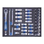 Набор торцевых головок 3/8 с принадлежностями, 44 пр., EVA ложемент, фото  | SNABZHENIE.com.ua