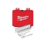 Набор головок метрических и дюймовых 3/8" (56 предметов) MILWAUKEE, фото  | SNABZHENIE.com.ua