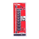 Ударные головки 3/8" 9 шт (8-19мм + переходник) MILWAUKEE, фото , изображение 2 | SNABZHENIE.com.ua Ударные головки 3/8" 9 шт (8-19мм + переходник) MILWAUKEE, фото , изображение 2 | SNABZHENIE.com.ua