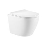 Унитаз Qtap Robin Ultra Quiet безободковый 520x365 мм WHITE с сиденьем Soft-close, фото  | SNABZHENIE.com.ua