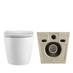 Унитаз Qtap Robin Ultra Quiet безободковый 520x365 мм WHITE с сиденьем Soft-close, фото , изображение 5 | SNABZHENIE.com.ua