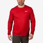 Футболка MILWAUKEE WWLS дышащая с длинным рукавом, красная, S, фото  | SNABZHENIE.com.ua