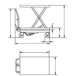 Мобильный гидравлический ножничный подъемный стол FHT 500 UNICRAFT, фото , изображение 5 | SNABZHENIE.com.ua