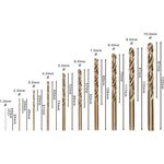 Набір із 10 свердел по металу Robust Line, HSS-Co, 1–10 мм BOSCH, фото , зображення 3 | SNABZHENIE.com.ua Набір із 10 свердел по металу Robust Line, HSS-Co, 1–10 мм BOSCH, фото , зображення 3 | SNABZHENIE.com.ua