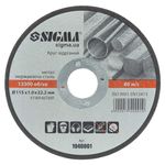 Круг отрезной по металлу Ø115×1.0×22.2мм, 13300об/мин SIGMA, фото  | SNABZHENIE.com.ua Круг отрезной по металлу Ø115×1.0×22.2мм, 13300об/мин SIGMA, фото  | SNABZHENIE.com.ua