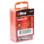 Набор бит PН2, 25мм, 1/4", 25шт, S2, в пластиковом кейсе ULTRA, фото  | SNABZHENIE.com.ua