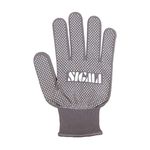 Перчатки трикотажные с ПВХ покрытием Микроточка серые SIGMA 12 пар, фото , изображение 4 | SNABZHENIE.com.ua