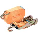 Пас для крепления багажа с трещоткой VOREL, 10 м х 50 мм, 1500/3000 daN, фото  | SNABZHENIE.com.ua