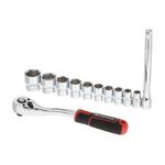 Набор головок 3/8" 10-24 мм, удлинитель, храповик 72 зуба, 12 ед., фото , изображение 2 | SNABZHENIE.com.ua