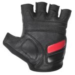 Перчатка без пальцев, кожаная, с гелевыми вставками, на липучке, фото , изображение 3 | SNABZHENIE.com.ua