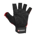 Перчатка без пальцев кожаная с усилением и спандексом, 10 INTERTOOL SP-0148, фото , изображение 3 | SNABZHENIE.com.ua