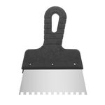 Шпатель нержавеющий 150мм с зубом 6x6мм INTERTOOL KT-2156, фото  | SNABZHENIE.com.ua Шпатель нержавеющий 150мм с зубом 6x6мм INTERTOOL KT-2156, фото  | SNABZHENIE.com.ua