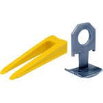 Кліпси і клини для викладання керамічної плитки VOREL : 1.5 мм, t≤ 14 мм. 300 + 100 шт., фото  | SNABZHENIE.com.ua